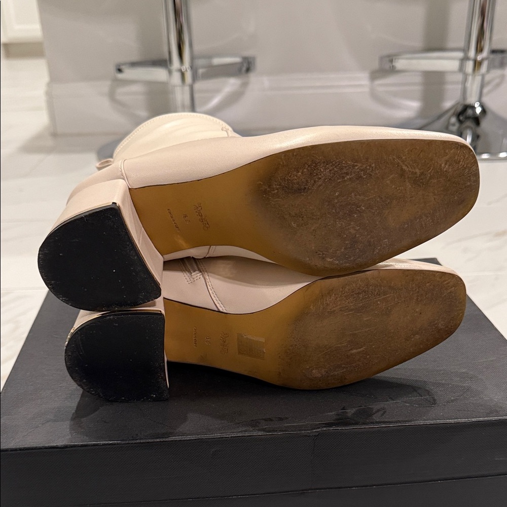 Coach Cream Ankle Boots - Picture 2 of 6